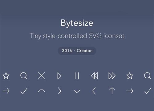 Bytesize — набор векторных иконок в SVG