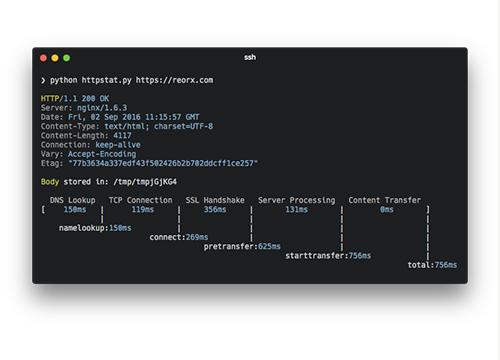 httpstat — консольная утилита для анализа сайтов