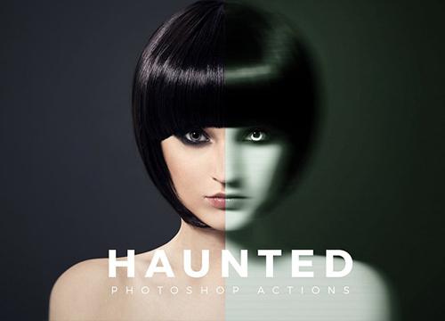 Haunted — жуткий экшен для фотошопа